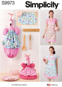 Simplicity Sewing Pattern Aprons and Kitchen Décor S9973