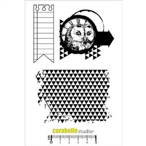 Carabelle Studio Rubber Stamps - Around the Triangle 3/Pkg