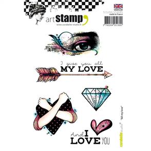 Carabelle Studio Rubber Stamps - All My Love