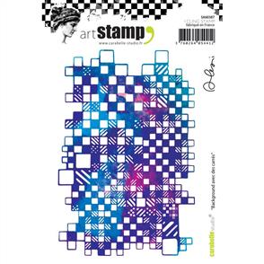 Carabelle Studio Rubber Stamp - Background with Squares