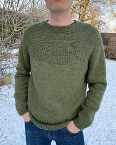 Petite Knit Anker's Sweater - My Boyfriend's Size - Knitting Pattern / Kit