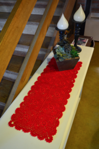 Circulo Crochet Pattern/Kit - Scarlet Table Runner