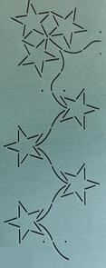 The Stencil Company  Quitling Stencil : Stars 5''