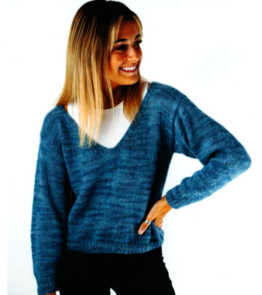 Alpaca Yarns Casual Sweater 2441 - Knitting Pattern / Kit