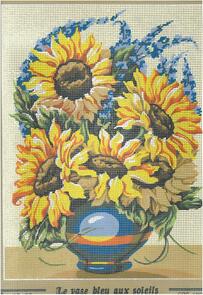 SEG De Paris  Tapestry Canvas 40X50 Sunflowers