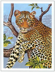 SEG De Paris  Tapestry Canvas 40X50  Leopard