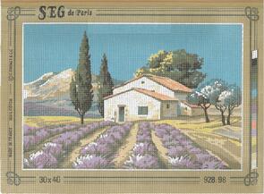SEG De Paris  Tapestry Canvas 30X40 Lavender Field