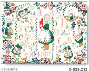 SEG De Paris  Tapestry Canvas Becassine 45X60