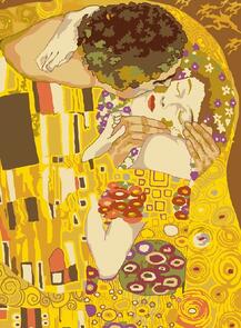 SEG De Paris  Tapestry Canvas 45X60Cm  Le Baiser  By G. Klimt