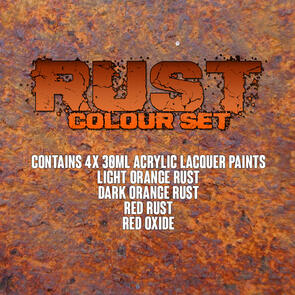 SMS Airbrush Paint Set - RUST Colours 4pack
