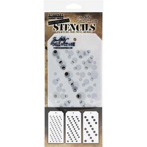 Stampers Anonymous Tim Holtz Layered Stencil 4.125"X8.5" - Shifter Multidots