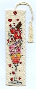 Michael Powell Strawberry Ice Bookmark Cross-Stitch Kit