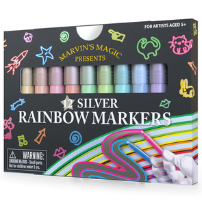 Marvins Magic Silver Rainbow Markers