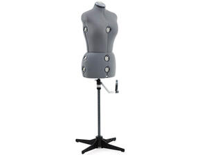 Singer AdjustableGrey Mannequin / Dress Form Size M - L