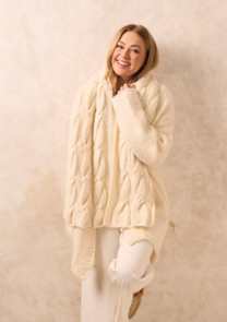 Rowan Knitting Pattern / Kit - Brushed Fleece - Snow