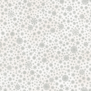 Robert Kaufman Holiday Flourish - Peppermint twist ||  Blanc 22953