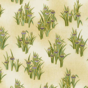 Robert Kaufman Imperial Collection 17 - Small Japanese Iris- Ivory