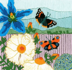 Bothy Threads Silken Scenes - Butterfly Meadow (Long Stitch)
