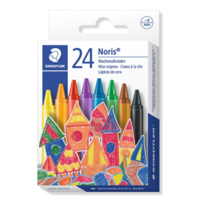 Staedtler Noris Wax Crayons - 24 Assorted Colours