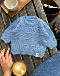 Petite Knit Storm Sweater Baby - Knitting Pattern / Kit