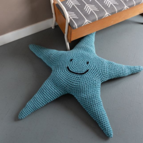 Hoooked Crochet Pattern Star Fish Floor Cushion
