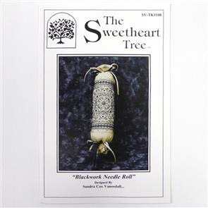 The Sweetheart Tree Chart & Charm Pack - Blackwork Needle Roll