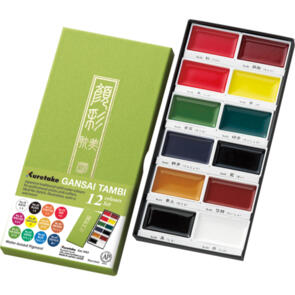 Kuretake Gansai Tambi Portable 14 Color Set