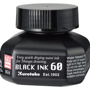 KURETAKE ZIG CARTOONIST BLACK INK 60