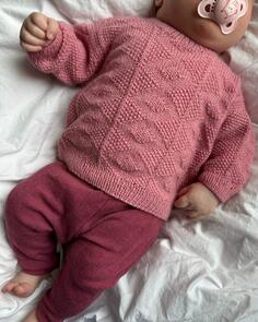 Petite Knit Esther Sweater Baby - Knitting Pattern / Kit