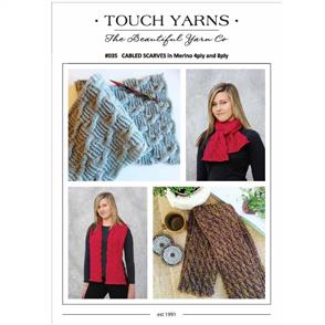 Touch Pattern 035 Cabled Scarves - Knitting Pattern