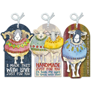 Emma Ball Sheep in Sweaters . Crafting Tags