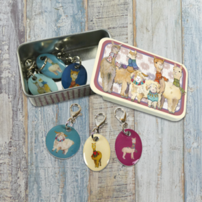 Emma Ball Alpaca & Friends II Crochet Markers in a tin(T200)