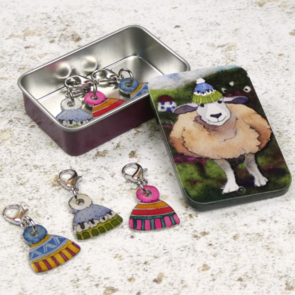 Emma Ball Woolly Hats Crochet Markers tin (T253)