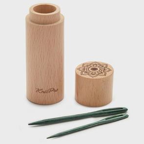 Knitpro Mindful Darning Needles in Beech Wood Container