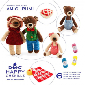 DMC Happy Chenille Amigurumi Book 6 Teddy Bear Picnic