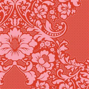 Tilda Fabric - Lazy Days - Eleanore Coral 100164