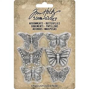 Idea-Ology Tim Holtz  Metal Adornments Butterflies