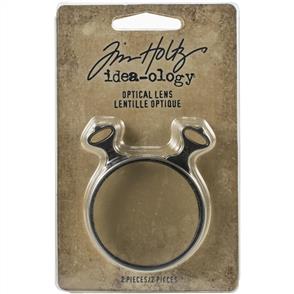 Idea-Ology Tim Holtz  - Metal Adornments 2/Pkg - Optical Lens