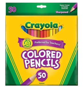 Crayola Full Size Color Pencils 50pk