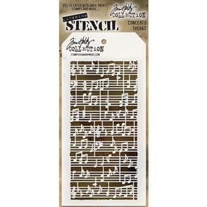 Stampers Anonymous Tim Holtz Layering Stencil - Concerto