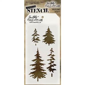 Stampers Anonymous  Tim Holtz Layering Stencil - Woodland