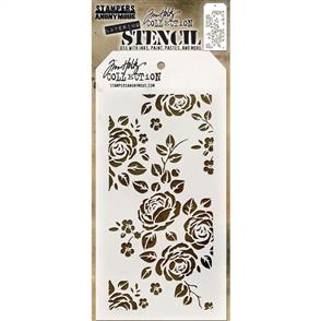 Stampers Anonymous Tim Holtz Layering Stencil - Roses