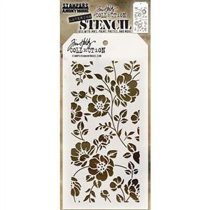 Stampers Anonymous Tim Holtz Layering Stencil - Floral