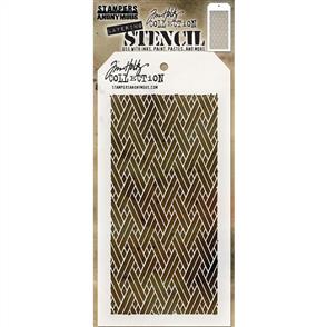 Stampers Anonymous Tim Holtz Layering Stencil - Woven