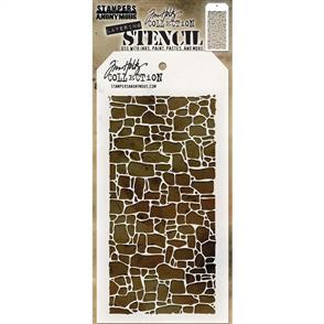 Stampers Anonymous Tim Holtz Layering Stencil - Stone