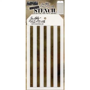 Stampers Anonymous Tim Holtz Layered Stencil - Shifter Stripes