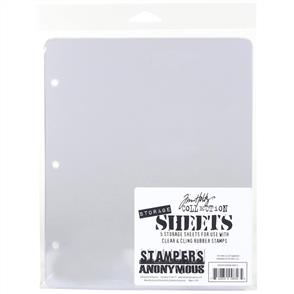 Stampers Anonymous Tim Holtz Storage Sheets 5/Pkg