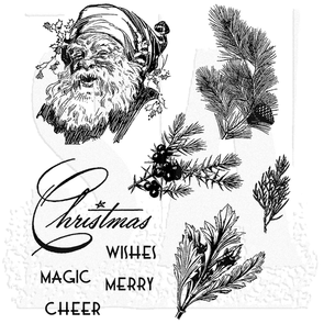 Stampers Anonymous Tim Holtz Cling Stamps - Christmas Classic