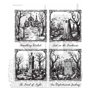 Stampers Anonymous Tim Holtz Cling Stamps 7"X8.5" - Framed Frights