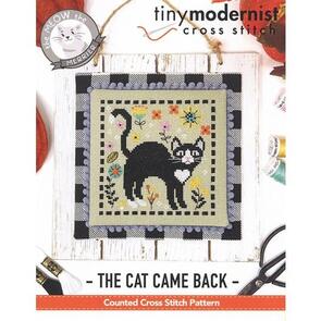 Tiny Modernist Cross Stitch  Cross Stitch Pattern - The Cat Came Back